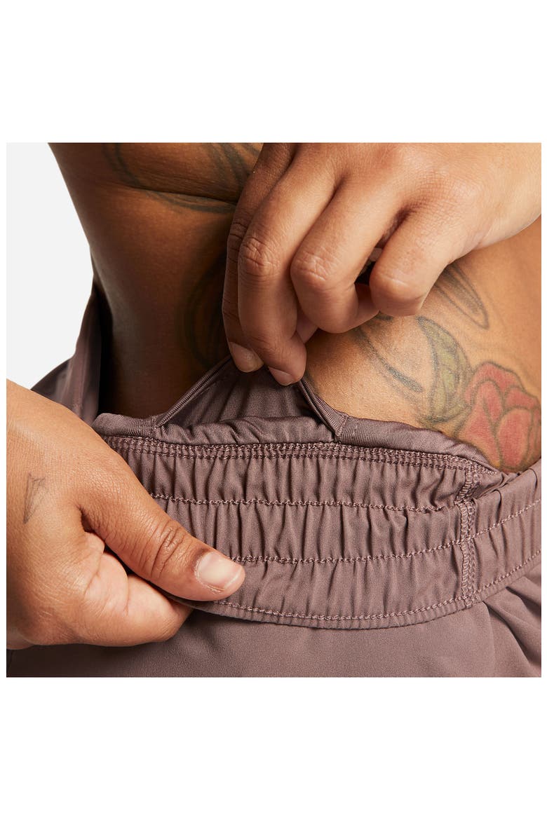 Dri-FIT Mid-Rise 3-Inch Brief-Lined Shorts, Alternate, color, PLUM ECLIPSE/ REFLECTIVE SILV