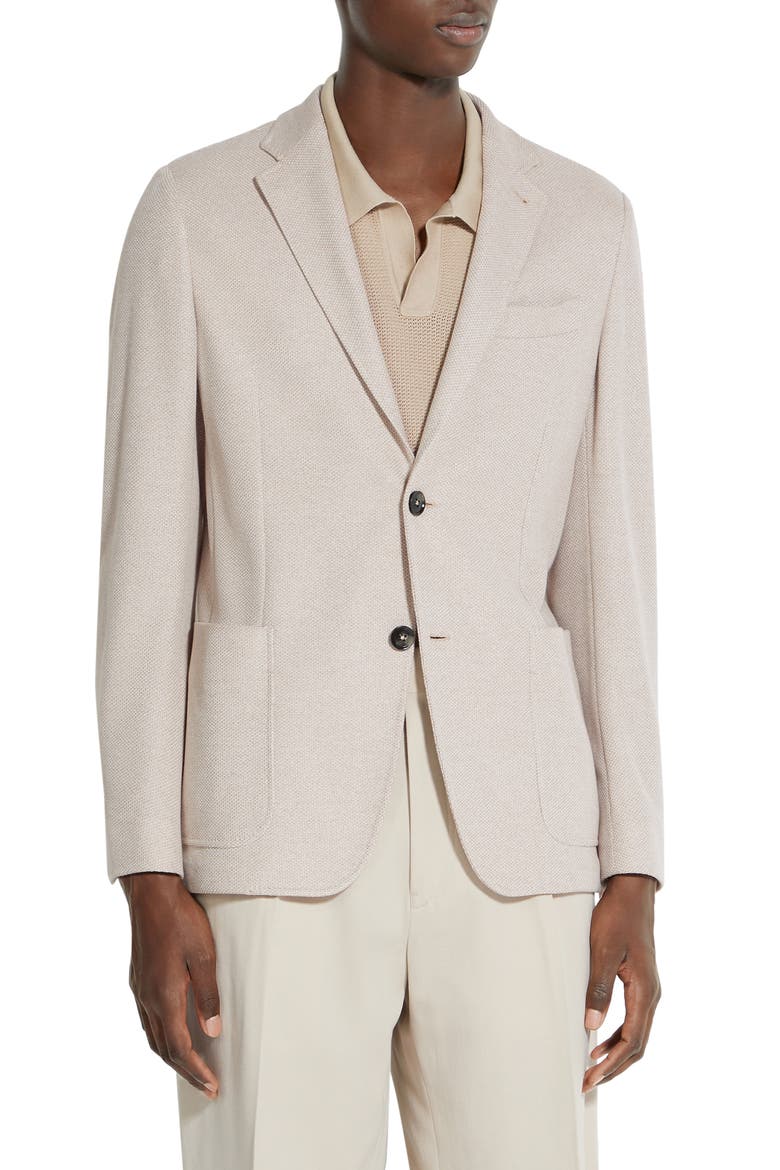 Jerseywear Cotton Sport Coat, Main, color, ECRU