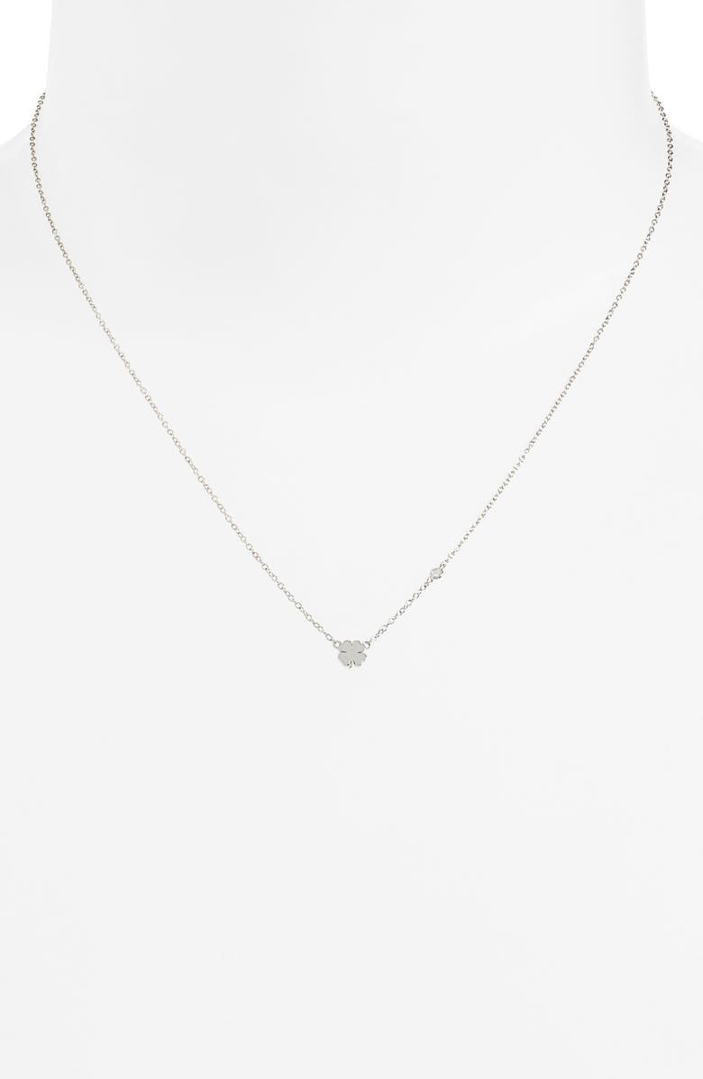 Syd by Sydney Evan Shy by SE Clover Necklace, Alternate, color, 