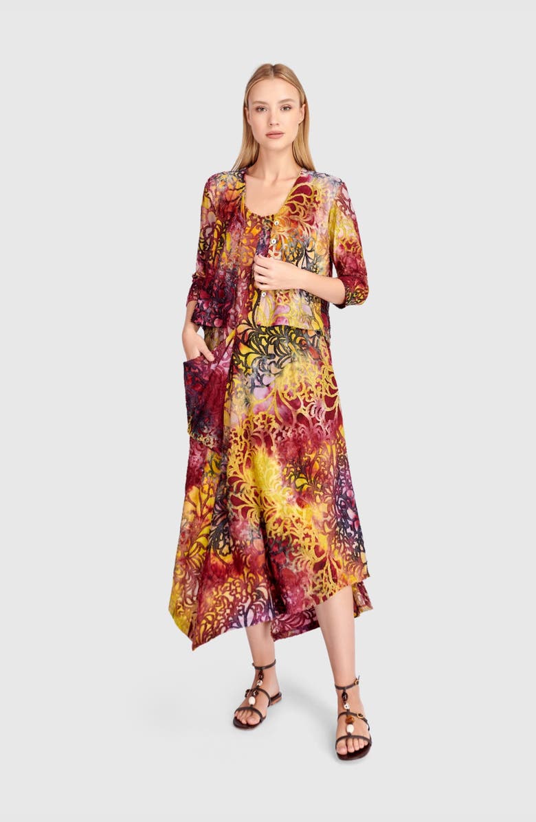 Alembika Kaleidoscope Cropped Cardigan, Alternate, color, Mix