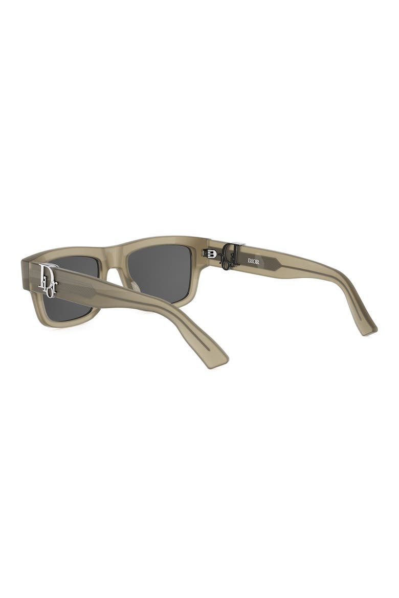 Oblique S3I 52mm Rectangular Sunglasses, Alternate, color, SHINY BEIGE / SMOKE