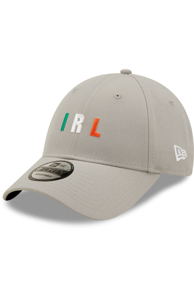 New Era Men's New Era Gray Ireland National Team Repreve 9FORTY Adjustable Hat, Main, color, 