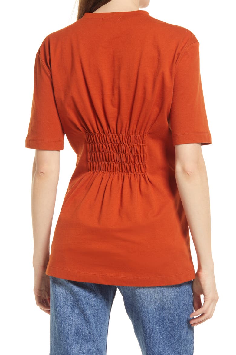 Waist Detail Top, Alternate, color, RUST POTTERY