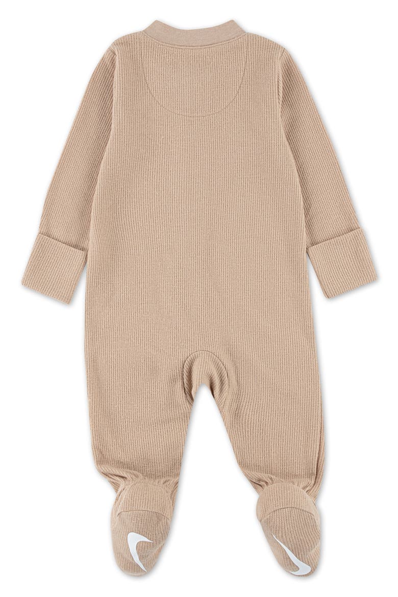 Thermal Footed Layette, Alternate, color, HEMP