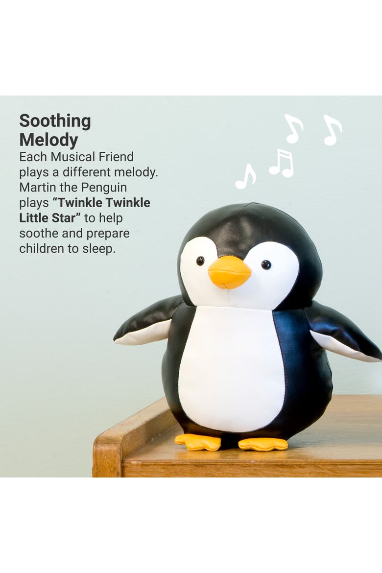 Musical Animals - Penguin, Plush Baby Music Box, Nursery Toy & Décor, Alternate, color, Black / White
