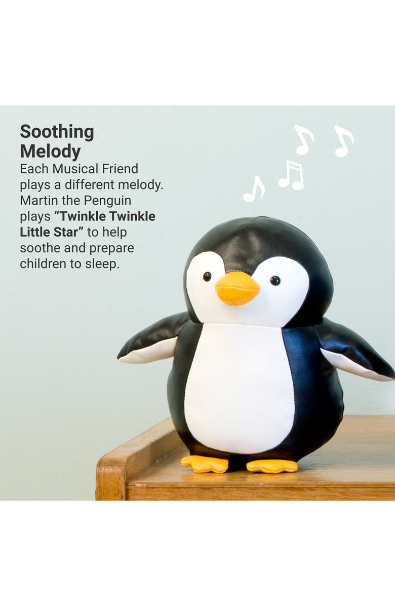 Little Big Friends Musical Animals - Penguin, Plush Baby Music Box, Nursery Toy & Décor, Alternate, color, Black / White