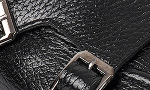 Vellapais Ledonia Double Monk Strap Loafer In Black