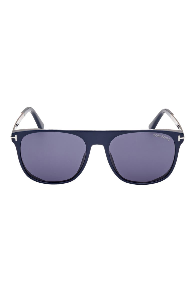 Lionel 55mm Square Sunglasses, Main, color, BLUO/BLUE