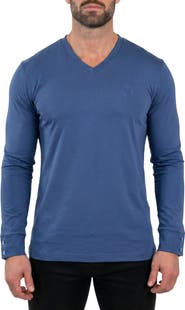 Maceoo Rissa Long Sleeve V-Neck T-Shirt