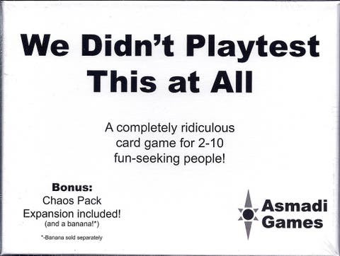 We Didn
T Playtest This At All With Chaos Pack