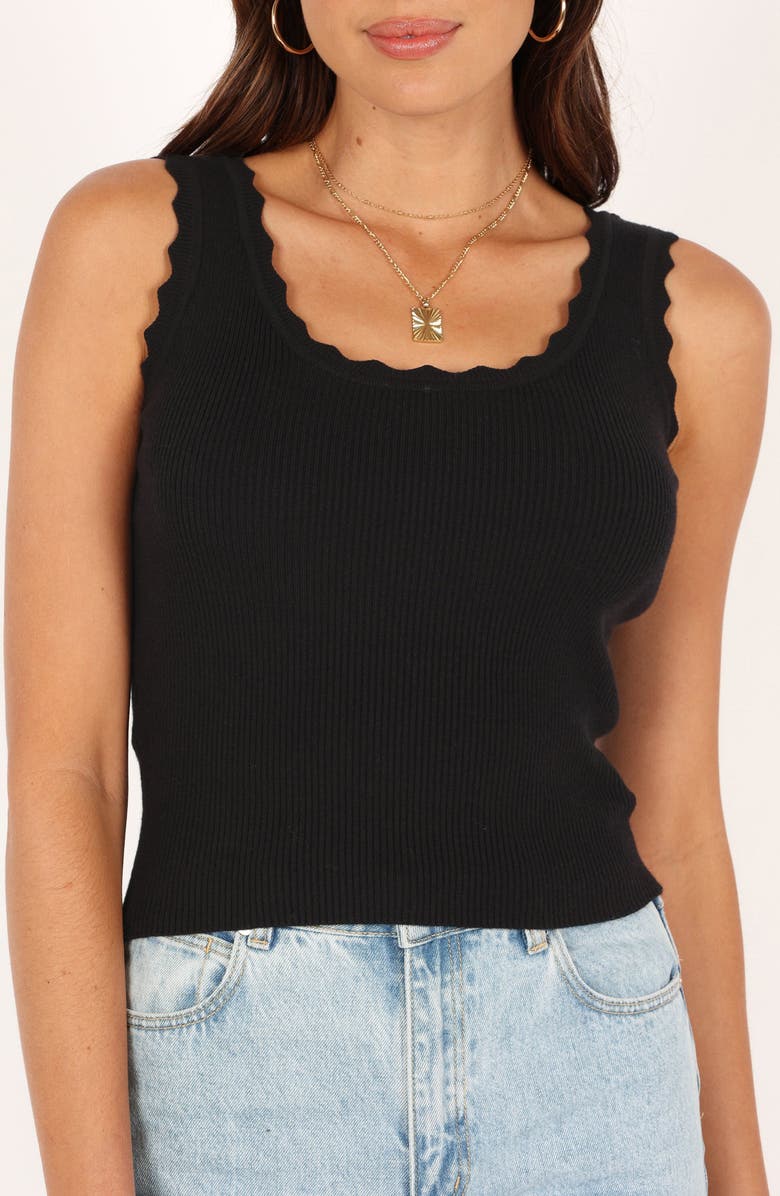 Petal & Pup Monique Rib Tank Top, Alternate, color, Black