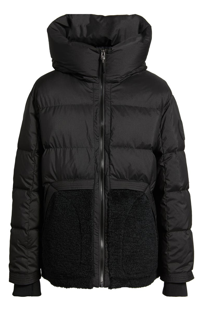 UGG<sup>®</sup> MetroPeak Ripstop & Fleece 700 Fill Power Down Puffer Jacket, Alternate, color, Black