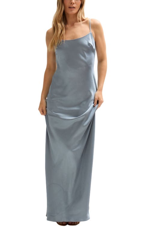 Lily And Lionel Roxy Spaghetti Strap Maxi Dress In Blue