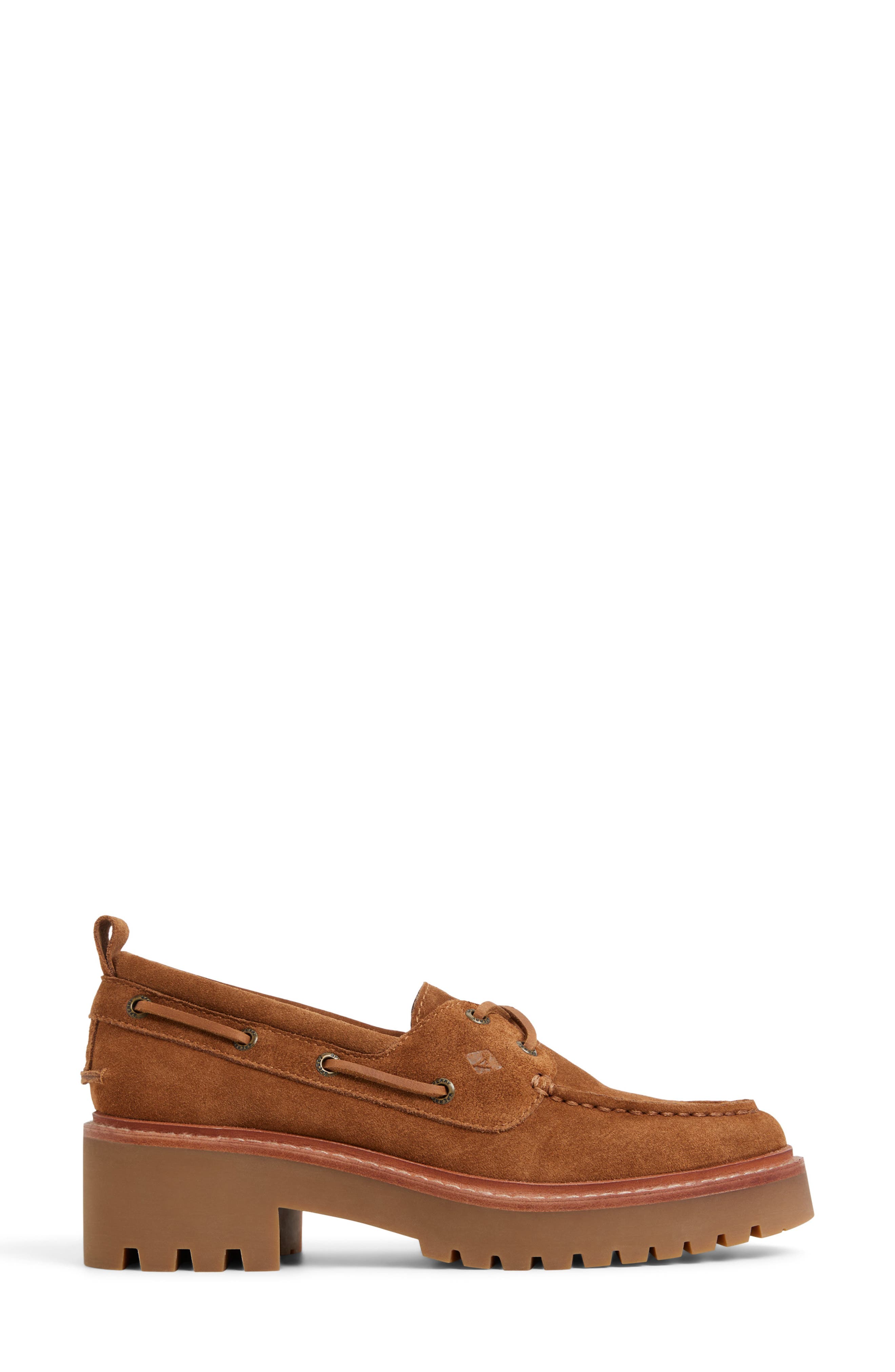 Authentic Original 2-Eye Lug Boat Shoe, Alternate, color, TAN