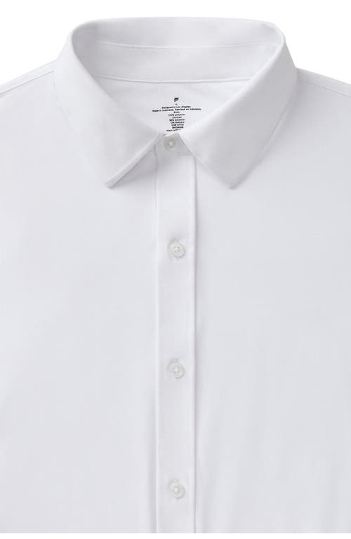 Fabletics The Don Short Sleeve Button Up In White