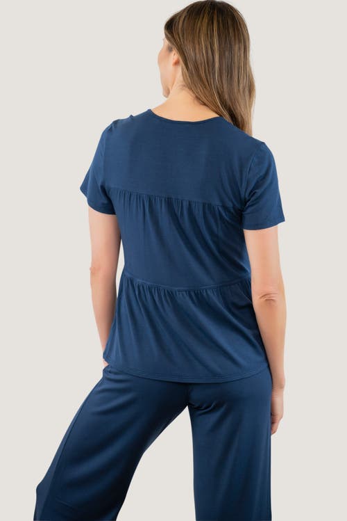 Jjwinks Tiered Built-in Shelf Tee In Blue