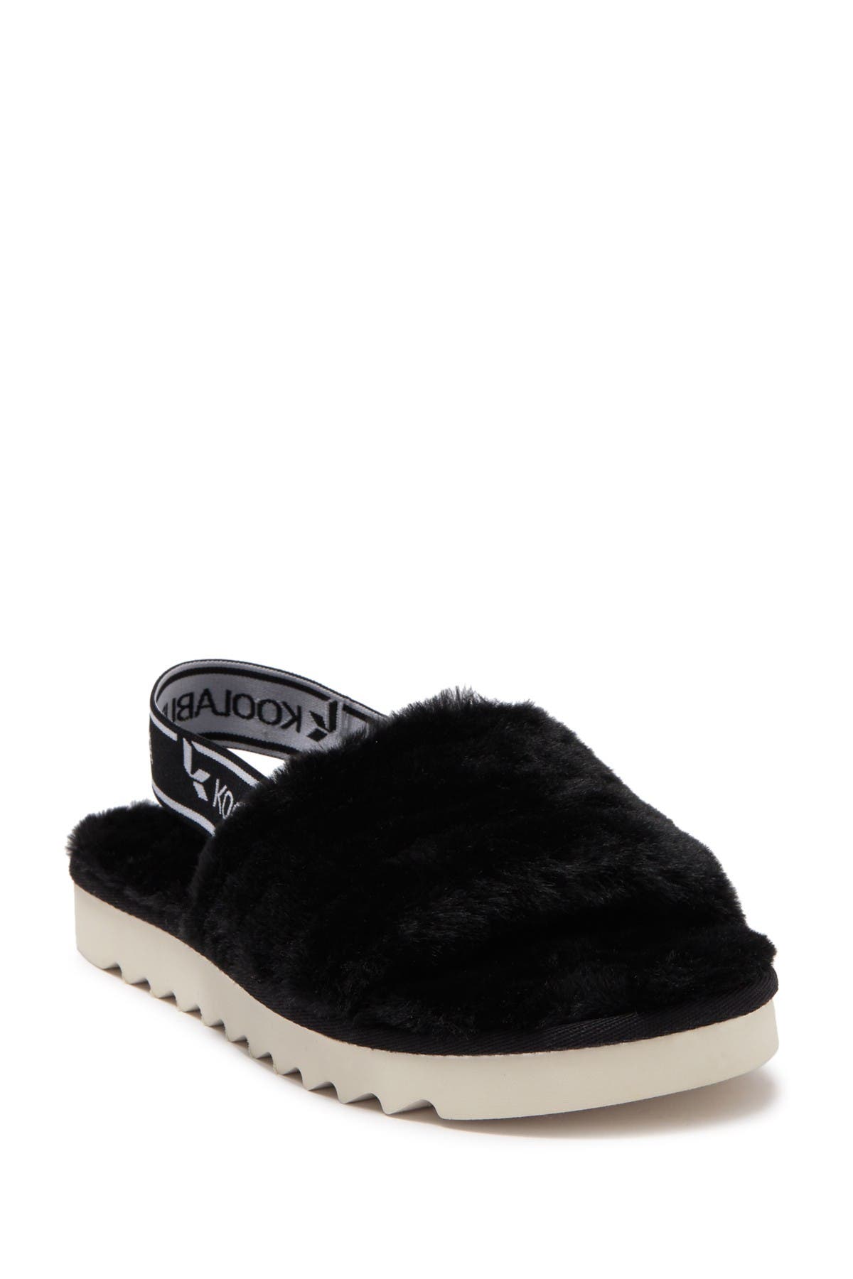 Koolaburra by UGG<sup>®</sup> Fuzz'n Faux Fur Slipper Sandal, Main, color, 