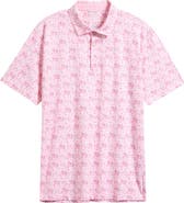 Swannies Sunday Floral Performance Golf Polo