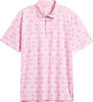 Swannies Sunday Floral Performance Golf Polo