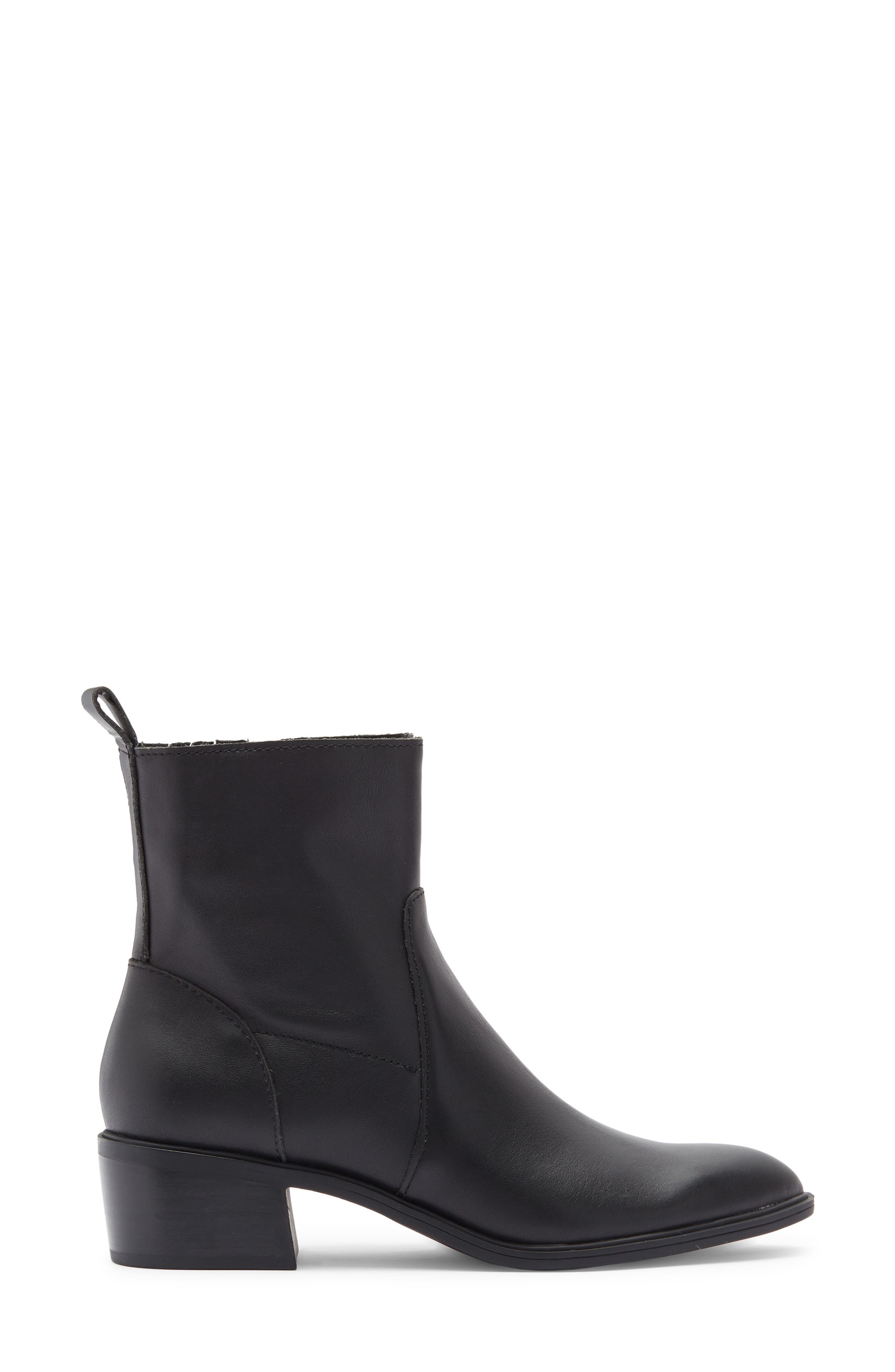 Dolce Vita Briele Pointed Toe Bootie, Alternate, color, Black Leather
