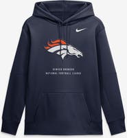 Nike Men's Nike Navy Denver Broncos Toss Sweep Therma-FIT Hoodie