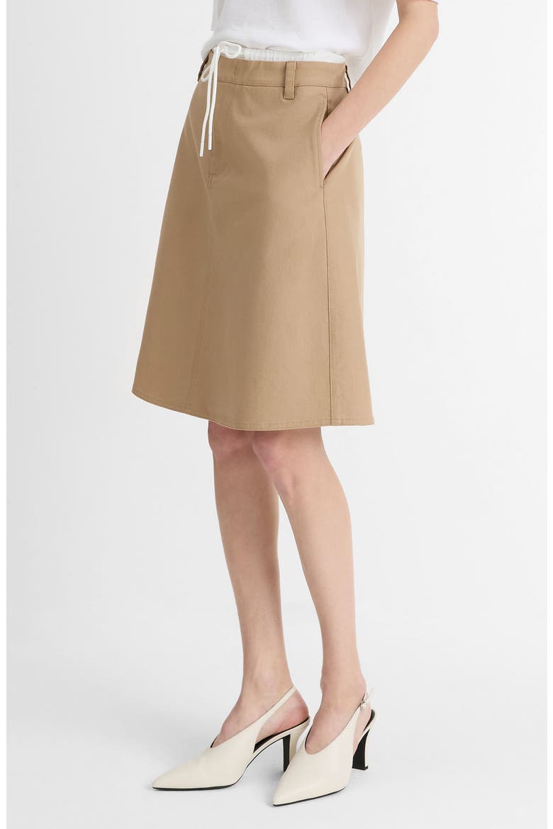 Double Waist Drawstring Skirt, Alternate, color, SANDBAR