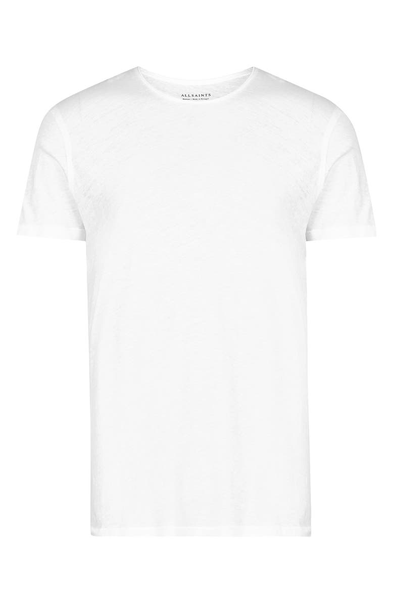 AllSaints Figure Cotton T-Shirt, Alternate, color, Optic White