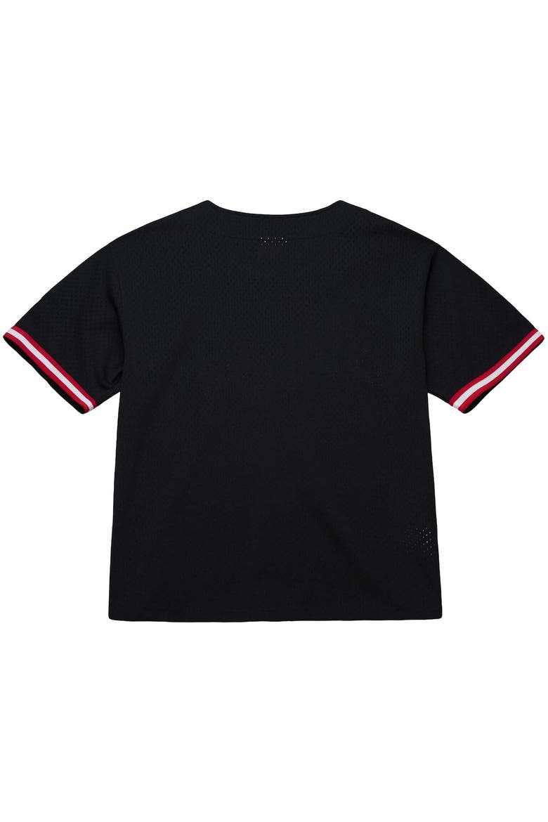 Men's Mitchell & Ness Black Alabama Crimson Tide On The Clock Full-Button Fashion Jersey, Alternate, color, Black