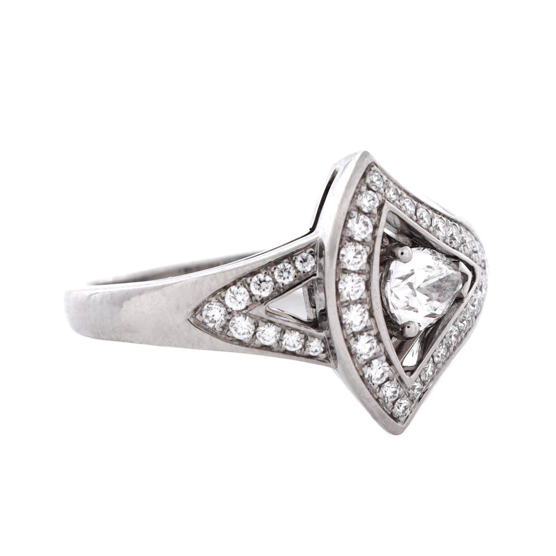 Divas' Dream Openwork Ring 18K White Gold with Diamonds, Alternate, color, Metallic Gold
