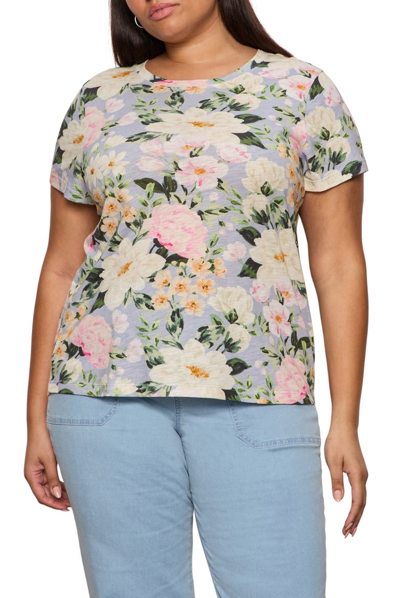 The Perfect T-Shirt, Main, color, SPRING FLORAL BLUE