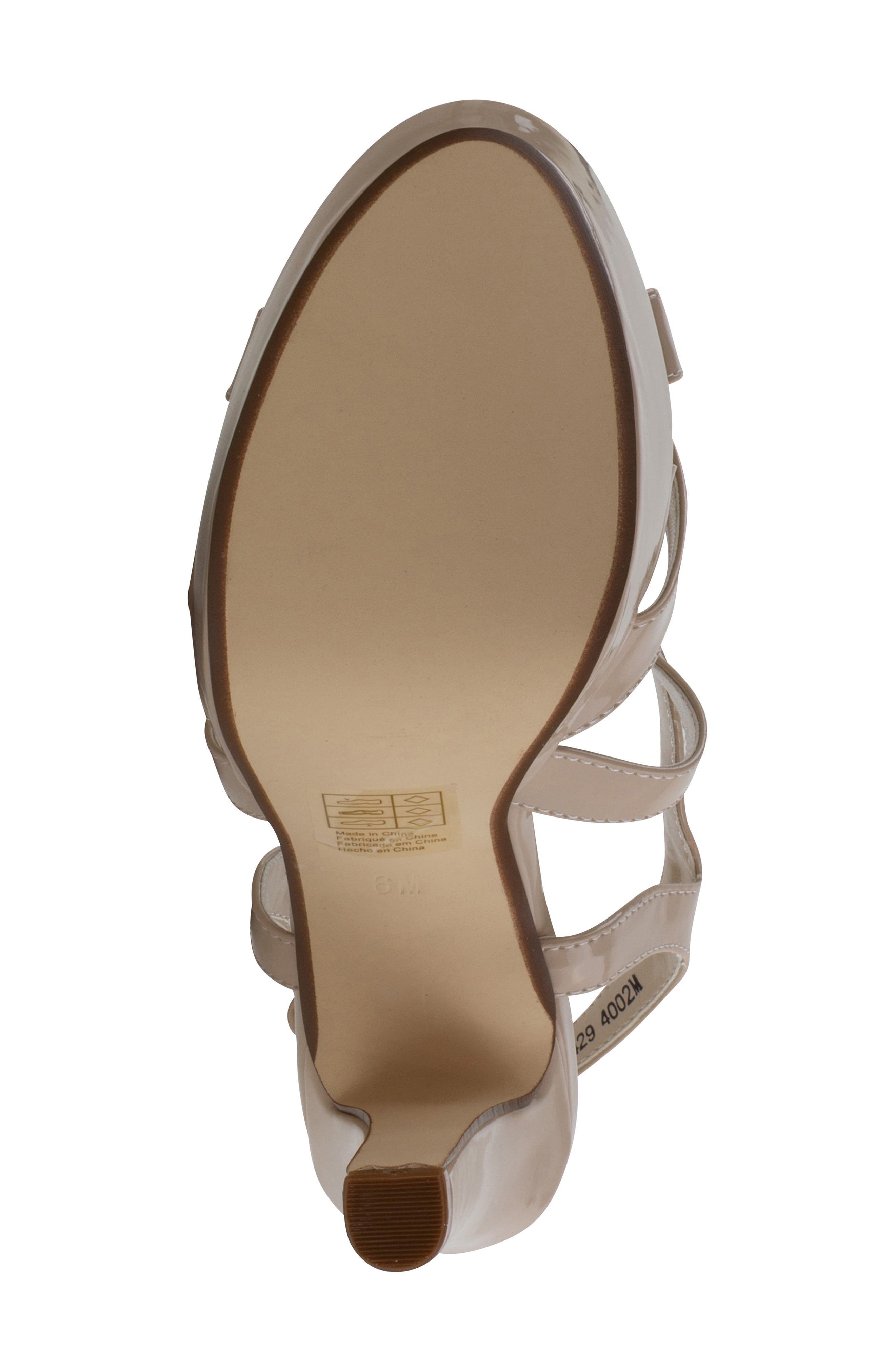 Touch Ups Queenie Cage Platform Sandal, Alternate, color, Beige