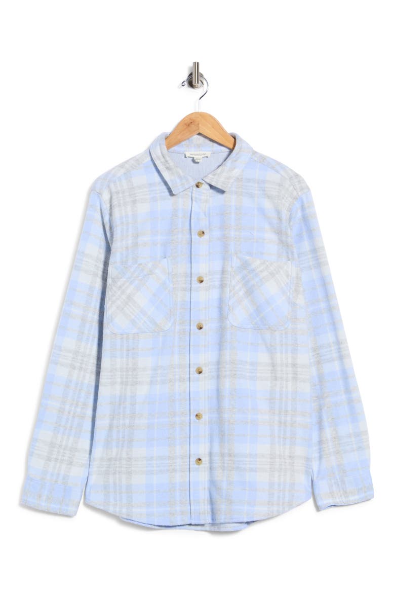 Savi Plaid Shirtjacket, Alternate, color, KENTUCKY BLUE