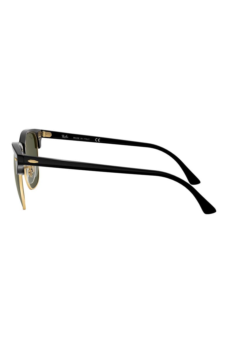 'Clubmaster' 49mm Sunglasses, Alternate, color, BLACK