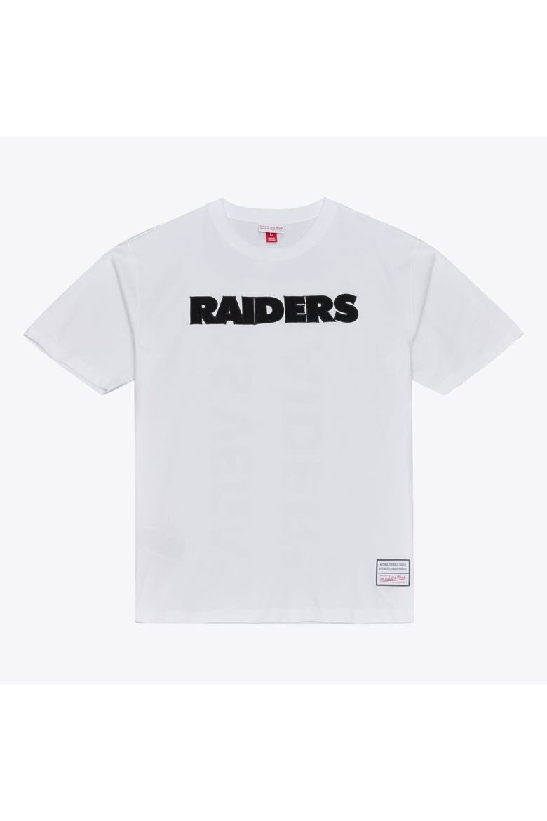 Men's Mitchell & Ness White Las Vegas Raiders Monochrome T-Shirt, Main, color, White