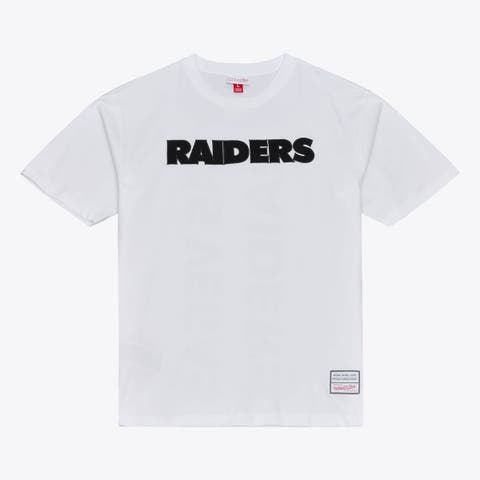 Men's Mitchell & Ness White Las Vegas Raiders Monochrome T-Shirt