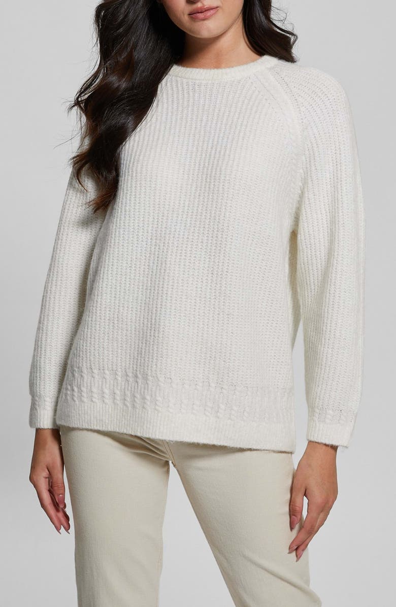 GUESS Margo Mixed Stitch Sweater, Main, color,