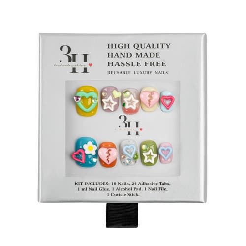 3h Nails Kawaii Star Luxury Handmade Press On Nails In Multi