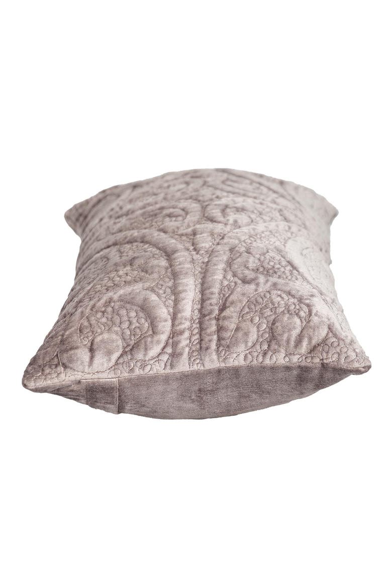 Tufted Velvet Oblong Throw Pillow, Alternate, color, TAUPE