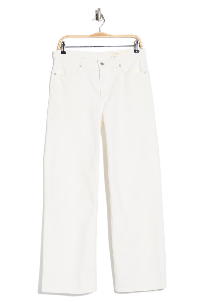 Lori Wide Leg Jeans, Alternate, color, WHITE