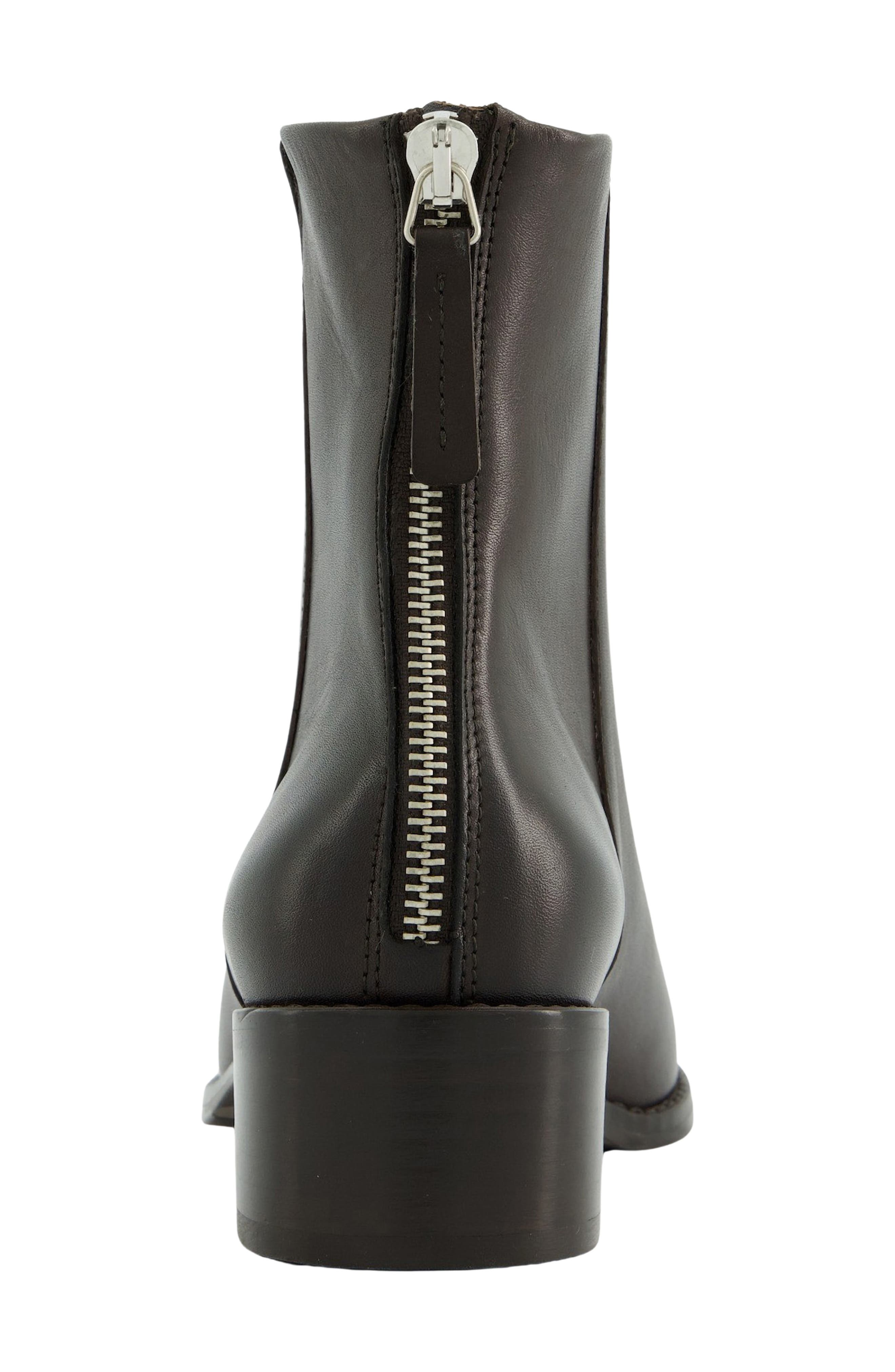 Fiona Leather Bootie, Alternate, color, ESPRESSO LEATHER
