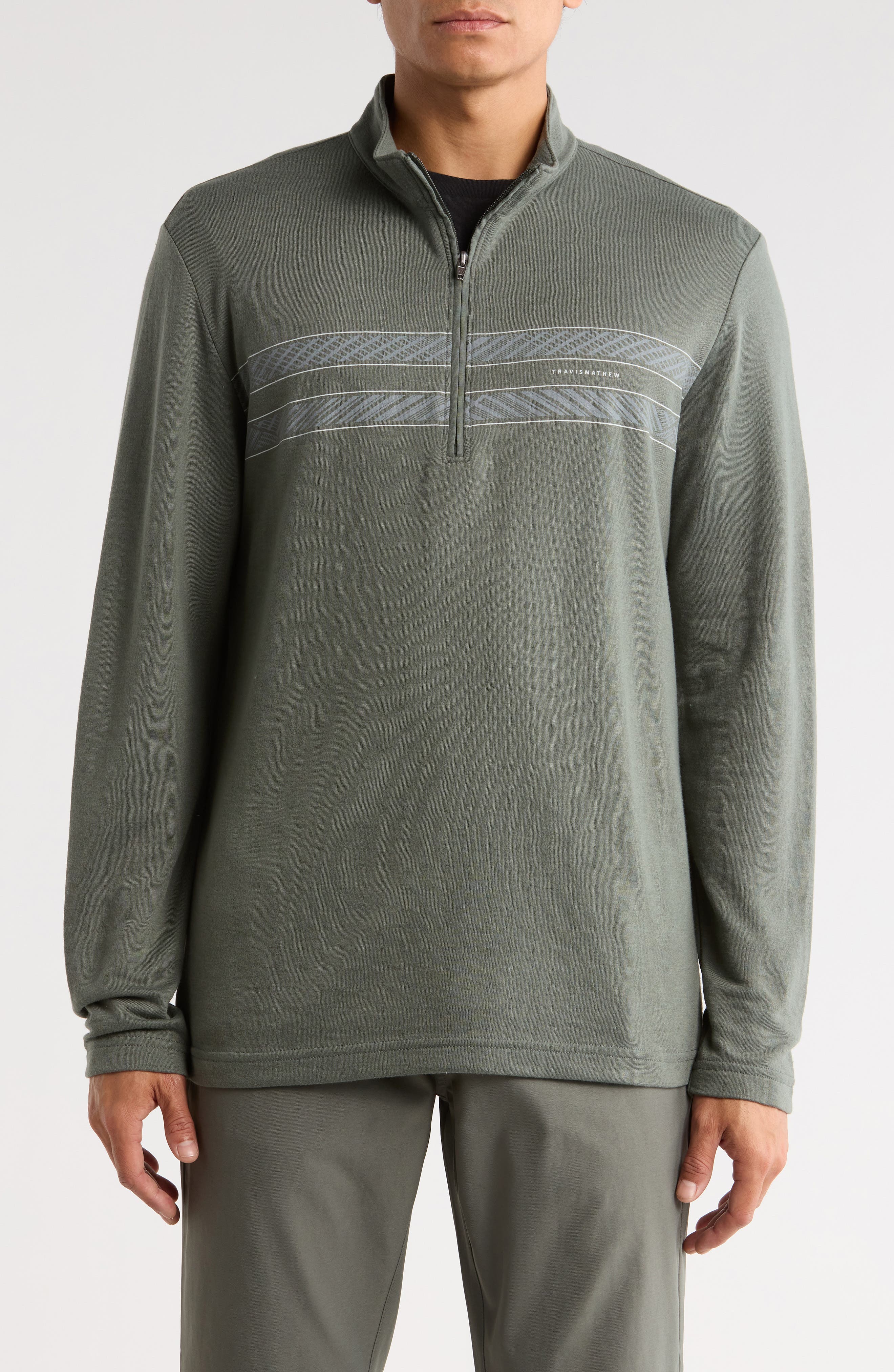 TravisMathew Continent Edge Quarter Zip Pullover