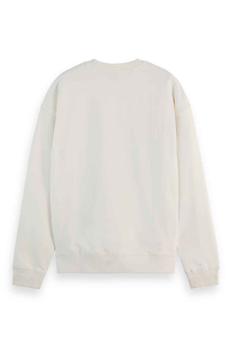 Tennis Embroidered Cotton Graphic Sweatshirt, Alternate, color, SWAN