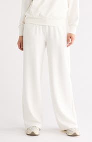90 DEGREE BY REFLEX Ribbed Scuba Wide Leg Pants