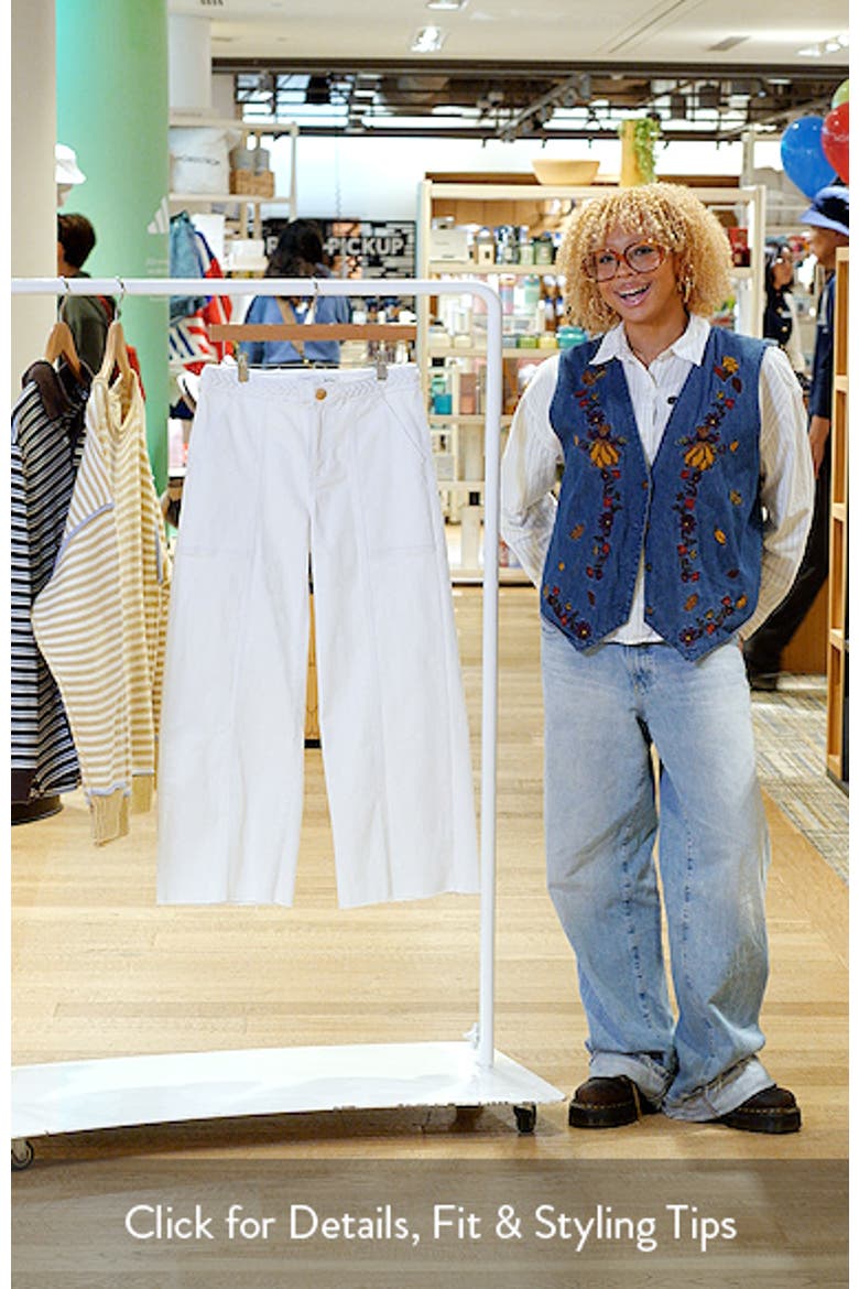 Braided Waistband High Waist Wide Leg Jeans video