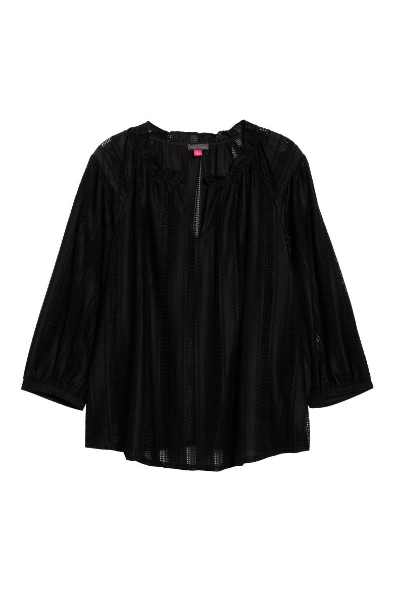 Raglan Sleeve Peasant Top, Alternate, color, RICH BLACK