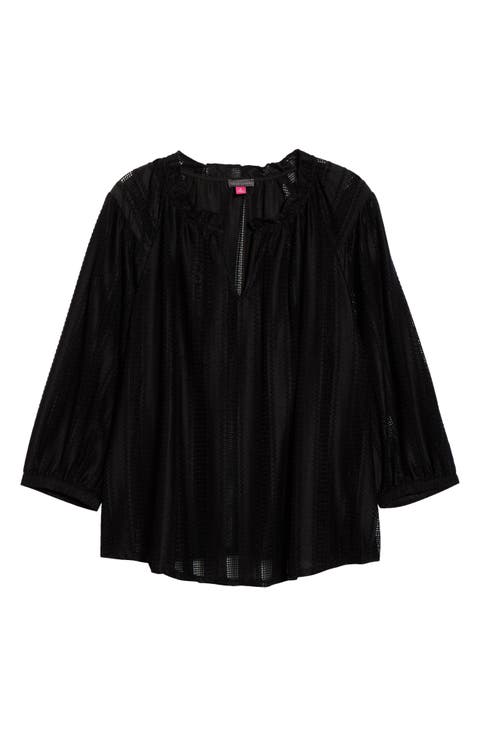 Raglan Sleeve Peasant Top (Plus)