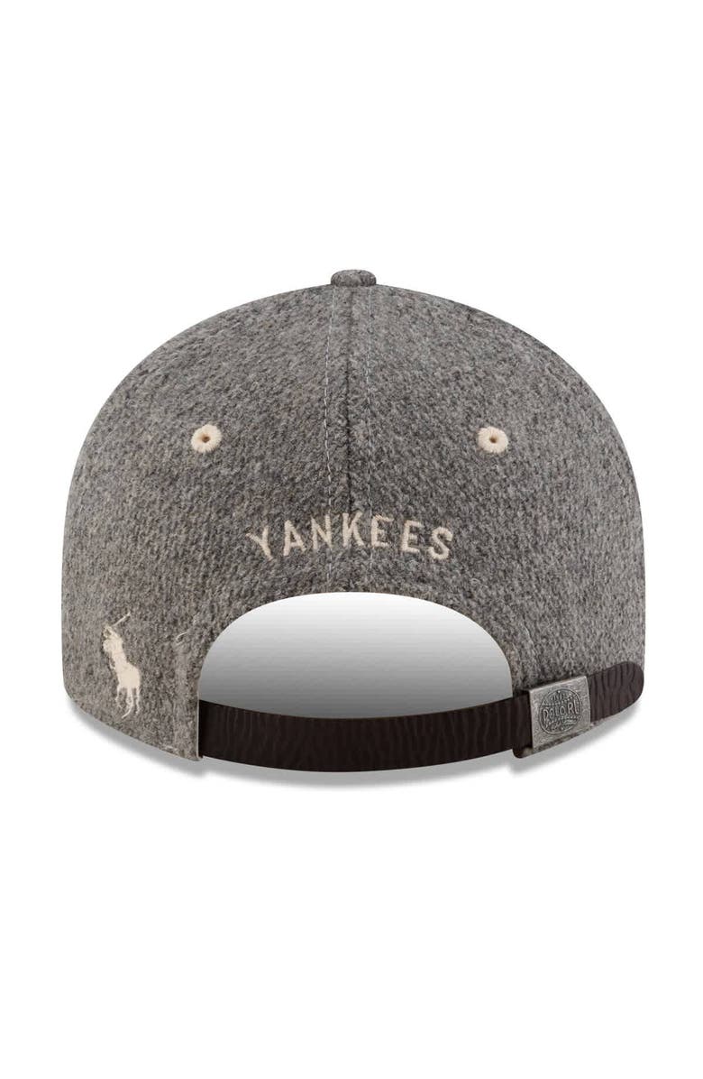 New Era Men's New Era  Gray New York Yankees Ralph Lauren X MLB Retro Crown 9FIFTY Snapback Hat, Alternate, color, 