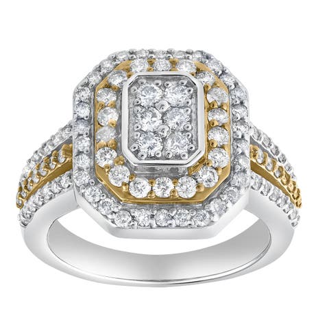 Aurelia Crest 1.20 Ct  10K Gold Diamond Ring