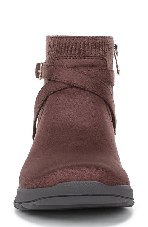 Lifestride Gates Wedge Bootie In Brown