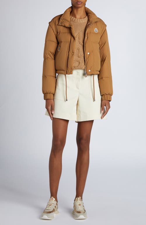 Moncler Selle Down Jacket In Beige